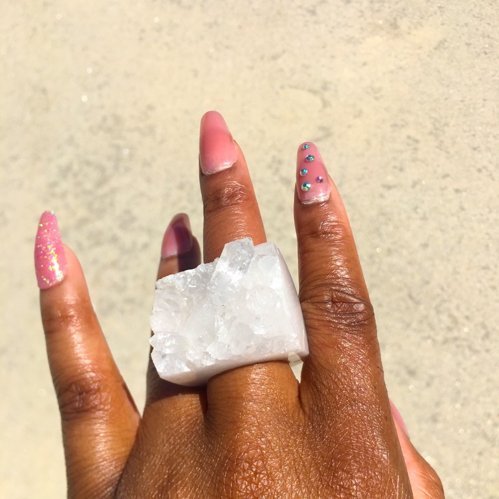 Quartz Druzy Ring